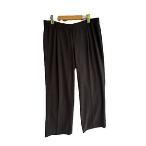 Mercer and Madison Black Pleated Dress Pants Pockets Boot Cut Office Siren 10